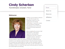 Tablet Screenshot of cindyscherban.com